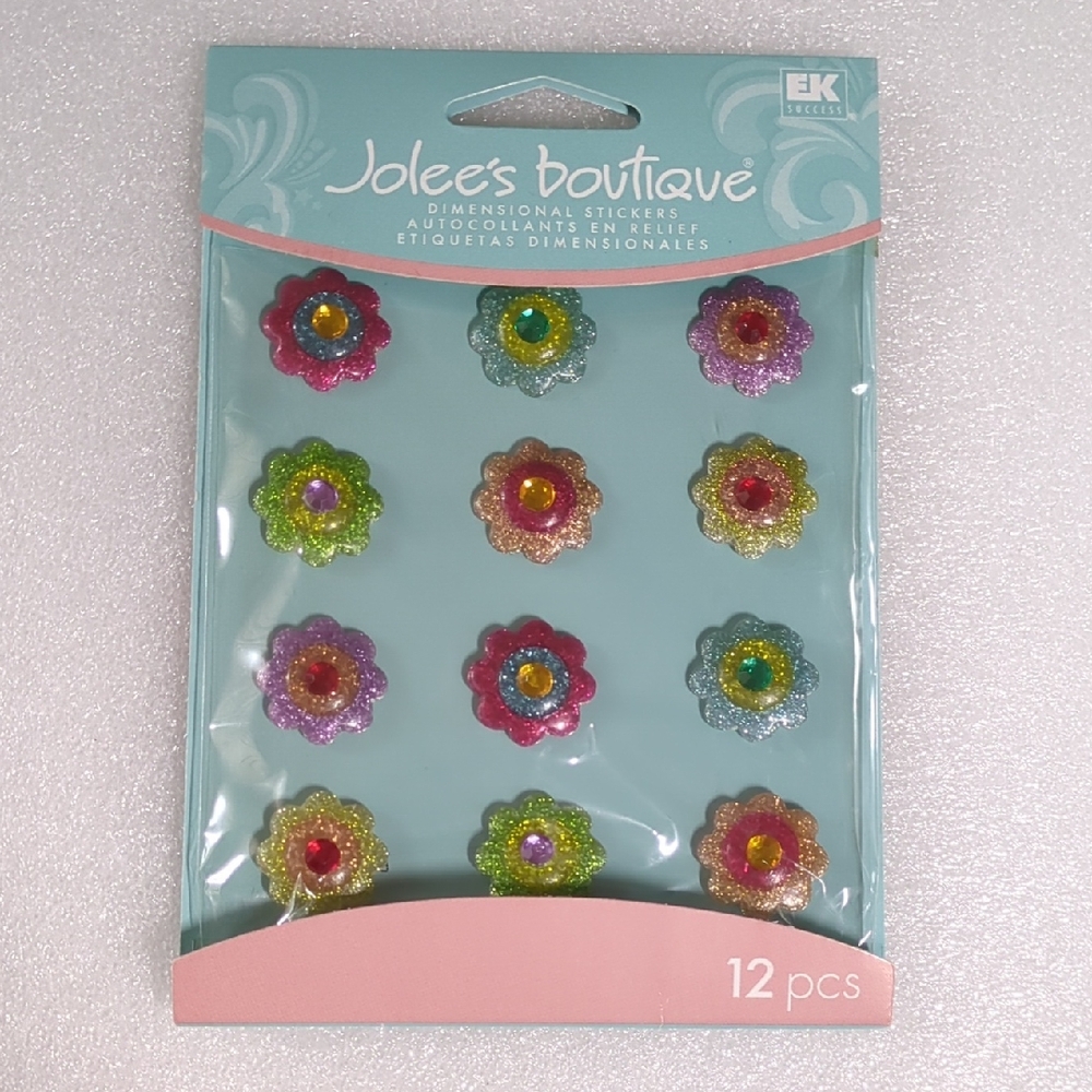 ❤️3/$10❤️Jolee's Boutique Dimensional Flower Stickers From 2010